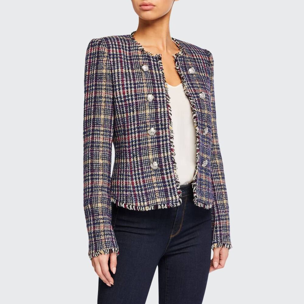 Veronica Beard Jerry Tweed Dickey Jacket Sz 6 Academia Workwear Professional